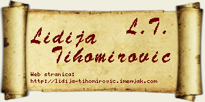 Lidija Tihomirović vizit kartica